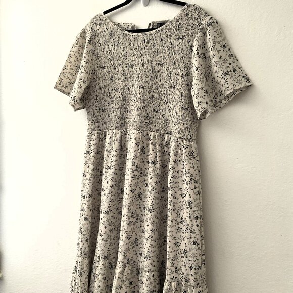 KRANDA PLUS SIZE SMOCKED MAXI DRESS - Picture 7 of 16